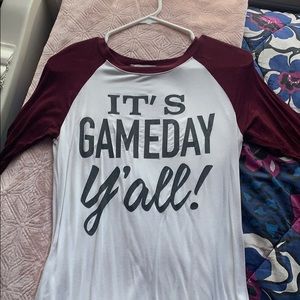 game day quarter sleeve